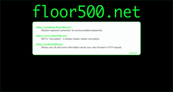 Desktop Screenshot of floor500.net